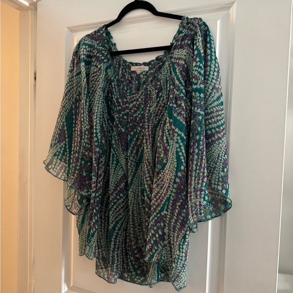 Plus Size Mesh Shirt Green - Picture 1 of 6